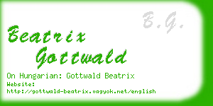 beatrix gottwald business card